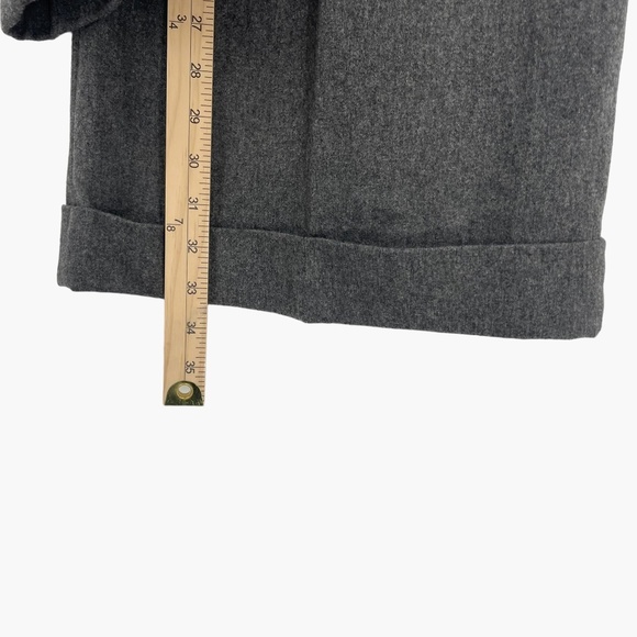 Cynthia Steffe Gray High Rise Wool Blend Wide Legged Trousers - Picture 7 of 8